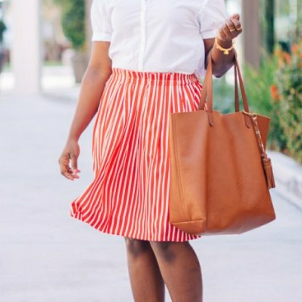 J. crew factory red and white striped